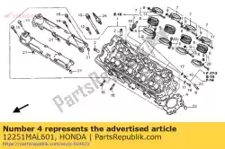 Aquí puede pedir culata junta de Honda , con el número de pieza 12251MAL601: