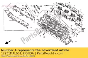 honda 12251MAL601 culata junta - Lado inferior