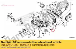 Here you can order the clamp, harness from Honda, with part number 90652HC4003: