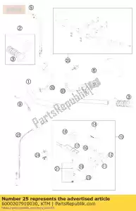 KTM 6000207910030 handguard l/s+r/s cpl.blck - Bottom side