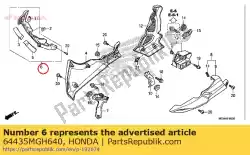 Aqui você pode pedir o guia, ar em Honda , com o número da peça 64435MGH640: