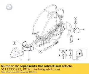 bmw 51112335222 chassis, carrosserie, metaaldelen - Midden