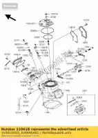 110610093, Kawasaki, junta, tapa del regulador kx250-r1 kawasaki kx 250 2005 2006 2007 2008, Nuevo