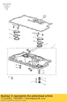 T1230002, Triumph, gasket sump triumph rocket iii touring rocket iii, classic & roadster 2300 2005 2006 2007 2008 2009 2010 2011 2012 2013, New