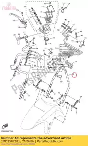 yamaha 1MD2587201 slang, rem 1 - Onderkant