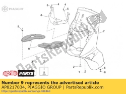 Aprilia AP8217034, Voorvork onderste sluiting, OEM: Aprilia AP8217034