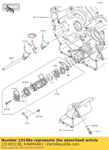 Kawasaki 131401138 fork-shift - Bottom side