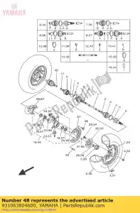 yamaha 931063804600 joint huile - La partie au fond