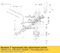 CM141710, Piaggio Group, Válvula de gas     , Nuevo