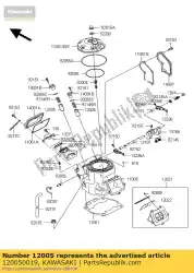 Qui puoi ordinare valvola di scarico kx250-r1 da Kawasaki , con numero parte 120050019: