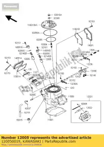 kawasaki 120050019 valve-exhaust kx250-r1 - Bottom side