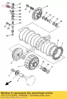 3XJ163710000, Yamaha, baas, koppeling yamaha ty yz 125 250 1992 1993 1994, Nieuw