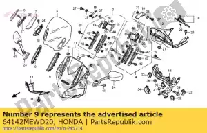 honda 64142MEWD20 cover, l. rail - Bottom side