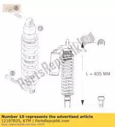 Aqui você pode pedir o monoshock wp 250/300 xc 06 em KTM , com o número da peça 12187B25: