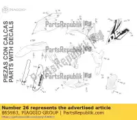 865963, Piaggio Group, cubre-chasis inf.dr.drd125 09 aprilia derbi senda zd4kta zd4kta00 zd4ktb00 zd4kxa00 zd4kxb00 zd4kxja0 zd4kxja0, zd4kxa zd4kxjb0 zdpka 125 2009 2013 2016 2018 2019 2020 2021 2022, Novo