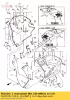 3GMY283J10LK, Yamaha, body, front lower 1 yamaha fzr 1000, New