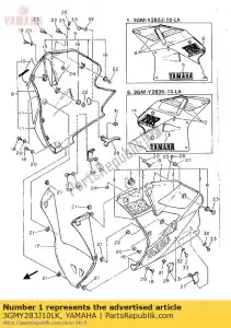 Yamaha 3GMY283J10LK corpo, parte anteriore inferiore 1 - Il fondo