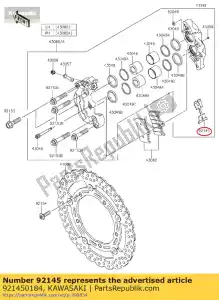 kawasaki 921450184 molla, pad zx900-f2 - Il fondo