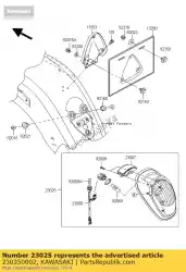 Ici, vous pouvez commander le queue de lampe auprès de Kawasaki , avec le numéro de pièce 230250002: