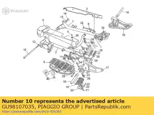 Piaggio Group GU98107035 screw - Bottom side