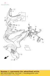 Suzuki 4813005H00YVB comp, fr l - Lado inferior