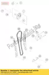 Ici, vous pouvez commander le arbre à cames w. Autodeco auprès de KTM , avec le numéro de pièce 78936010133: