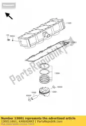 Ici, vous pouvez commander le moteur à pistons zr1000-a1 auprès de Kawasaki , avec le numéro de pièce 130011661: