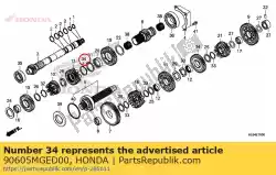 borgring, 40mm van Honda, met onderdeel nummer 90605MGED00, bestel je hier online: