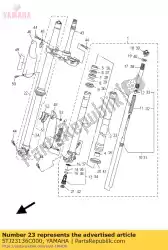 Ici, vous pouvez commander le tube, extérieur (droite) auprès de Yamaha , avec le numéro de pièce 5TJ23136C000: