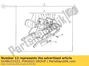 Piaggio Group GU98231023 parafuso - Lado inferior