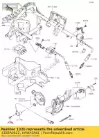 132BA0822, Kawasaki, Parafuso-flangeado-pequeno, 8x22 kawasaki kle versys d klz a c kvf360 4x4 kvf650 kvf750 abs eps 1000 brute force 650 4x4i 750 epsgef epshef gff hff en650 vulcan s special edition camo cafe se 360 , Novo