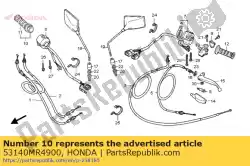 Ici, vous pouvez commander le adhérence comp., r. Auprès de Honda , avec le numéro de pièce 53140MR4900: