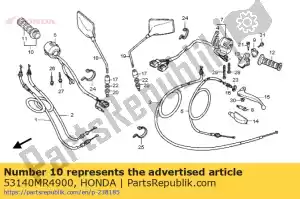Honda 53140MR4900 agarre comp., r. - Lado inferior