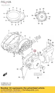 suzuki 1135140H20 ok?adka, magneto - Dół