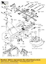 Qui puoi ordinare cavo, batteria (-) kvf650f7f da Kawasaki , con numero parte 260110137: