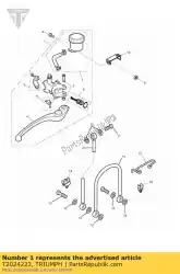 remhendel montage van Triumph, met onderdeel nummer T2024222, bestel je hier online: