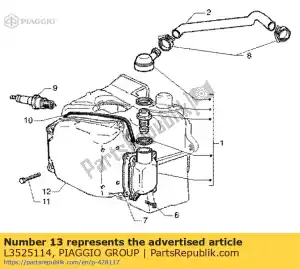 Piaggio Group L3525114 afstandhouder - Onderkant