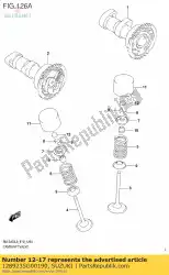 Here you can order the shim,tappet from Suzuki, with part number 1289235G00190: