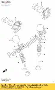 Suzuki 1289235G00190 shim,tappet - Bottom side