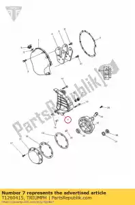 triumph T1260415 sprocketcoverm/cd - Bottom side