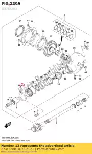 suzuki 2731338B10 prato, rolha - Lado inferior