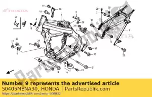 Honda 50405MENA30 plaque, cintre fr - La partie au fond