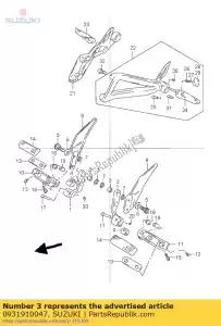 Suzuki 0931910047 arbusto - Lado inferior