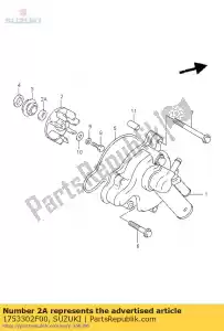 suzuki 1753302F00 washer,impeller - Bottom side