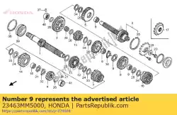 Aqui você pode pedir o colar, spline, 30x12,7 em Honda , com o número da peça 23463MM5000: