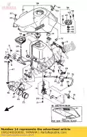 1WG246020000, Yamaha, Tappo del serbatoio yamaha fzr 600 1989 1990 1991 1992 1993, Nuovo