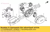 17256MBA000, Honda, banda, tubo di collegamento della camera honda vt 750 1997 1998 1999 2000 2001 2002, Nuovo