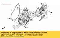 11395MGZJ00, Honda, joint, a.c. couvercle de générateur honda cb cbr 500 2013, Nouveau