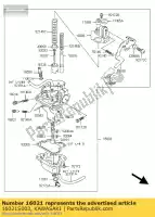 16021S003, Kawasaki, arresto acceleratore a vite ksf50-a1 kawasaki kfx 50 2003 2004 2005 2006, Nuovo