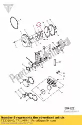 Qui puoi ordinare vite, tpt, pan / hd m6x1x12 silv da Triumph , con numero parte T3331040: